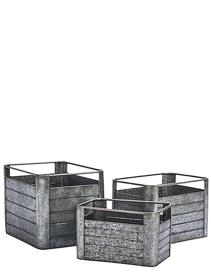 Verzinkte Metallkästen von Madam Stoltz &#9733; Kundenbewertung "Sehr gut" &#9733; 12&percnt; Neukundenrabatt &#9733; Schnell verschickt &#9733;i car-Moebel.de