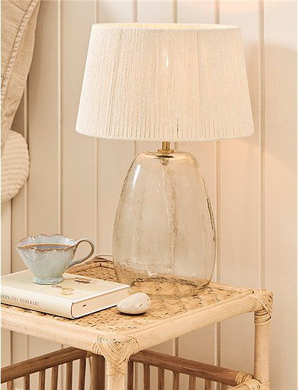 Tischlampe Congo, Glas/Jute von Ib Laursen &#9733; Kundenbewertung "Sehr gut" &#9733; 12&percnt; Rabatt für Neukunden &#9733; Schnell verschickt &#9733; Jetzt bei car-Moebel.de