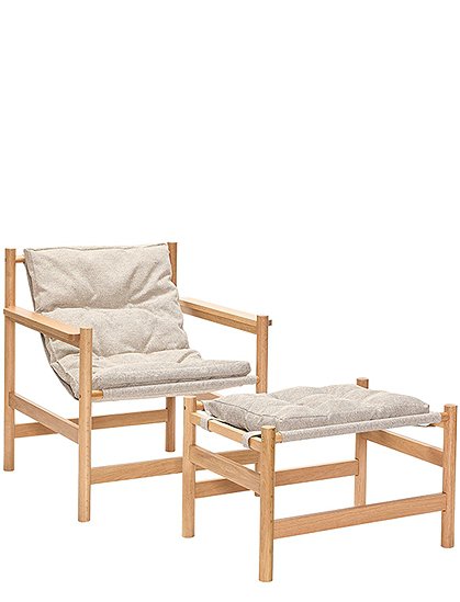 Loungestuhl Heritage von Hübsch Interior &#9733; Kundenbewertung "Sehr gut" &#9733; 12&percnt; Rabatt für Neukunden &#9733; Schnell verschickt &#9733; Jetzt bei car-Moebel.de