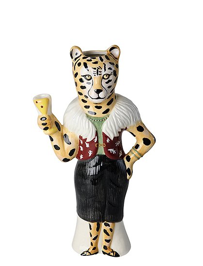 Vase Leopard aus Keramik von rice &#9733; Kundenbewertung "Sehr gut" &#9733; 10&euro; Rabatt für Neukunden &#9733; Schnell verschickt &#9733; Jetzt kaufen bei car-Moebel.de