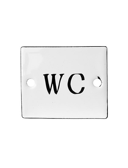 Metallschild WC von Ib Laursen &#9733; Kundenbewertung "Sehr gut" &#9733; 12&percnt; Neukundenrabatt &#9733; Schnell verschickt &#9733; Günstig kaufen bei car-Moebel.de