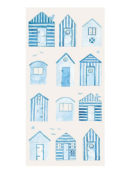 Servietten Strandhäuser, 16 Stück, 20x10 v. Ib Laursen &#9733; Kundenbewertung "Sehr gut" &#9733; 12&percnt; Neukundenrabatt &#9733; Schnell verschickt &#9733; Bei car-Moebel.de