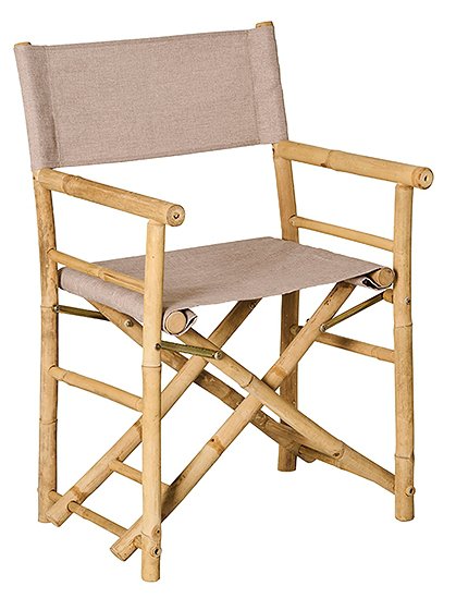 Regiestuhl aus Bambus mit Stoffbezug von Ib Laursen ★ Kundenbewertung "Sehr gut" ★ 12&percnt; Neukundenrabatt ★ Schnell verschickt ★ Bei car-Moebel.de