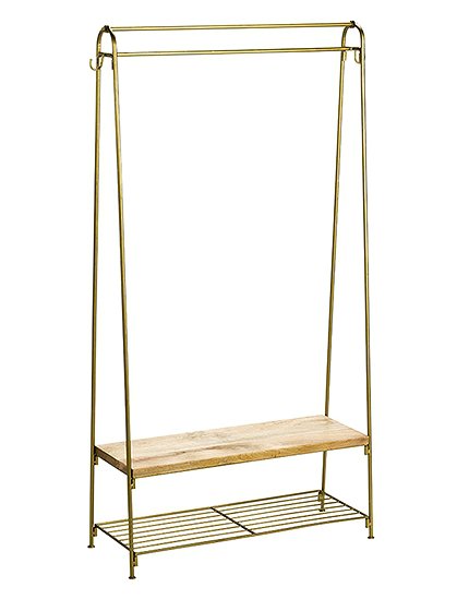 Metall Kleiderständer mit Ablage von Madam Stoltz ★ Kundenbewertung "Sehr gut" ★ 12&percnt; Neukundenrabatt ★ Schnell verschickt ★ Günstig bei car-Moebel.de