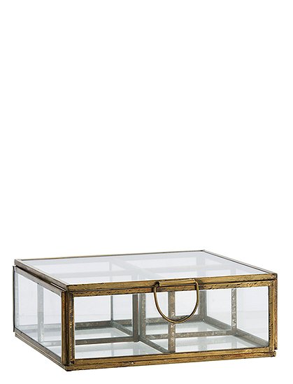 Unterteilte Glasbox von Madam Stoltz ★ Kundenbewertung "Sehr gut" ★ 12&percnt; Neukundenrabatt ★ Schnell verschickt ★ Günstig bei car-Moebel.de