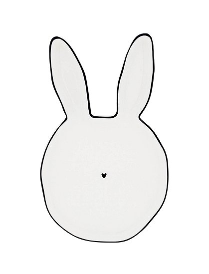 Teller Hase mit Ohren, Keramik von Bastion Collections ★ Kundenbewertung "Sehr gut" ★ 12&percnt; Neukundenrabatt ★ Schnell verschickt ★ Bei car-Moebel.de