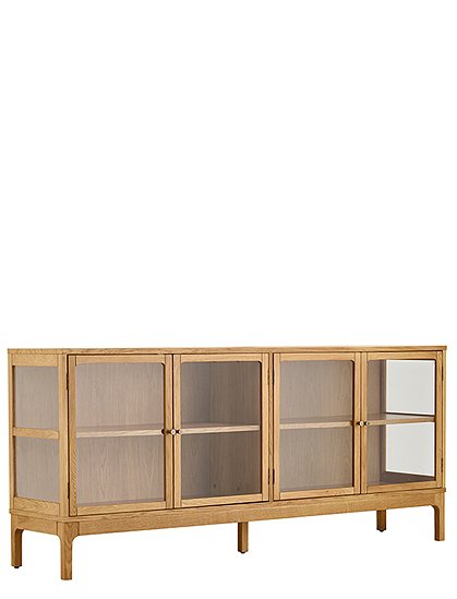 Sideboard Zamora, Eiche/Glas v. House Nordic ★ Kundenbewertung "Sehr gut" ★ 12&percnt; Rabatt für Neukunden ★ Schnell verschickt ★ Jetzt bei car-Moebel.de