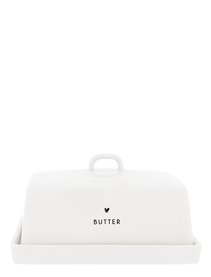 weiße Butterdose, Herz v. Bastion Collections ★ Kundenbewertung "Sehr gut" ★ 12&percnt; Rabatt für Neukunden ★ Schnell verschickt ★ Jetzt bei car-Moebel.de