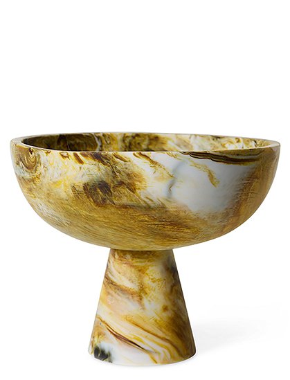 Marmor Bowl mit Fuß, 19xØ23,5 cm v. HKliving ★ Kundenbewertung "Sehr gut" ★ 12&percnt; Rabatt für Neukunden ★ Schnell verschickt ★ Jetzt bei car-Moebel.de