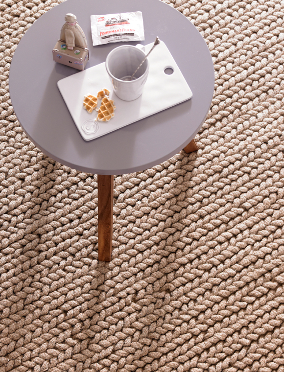 Teppich, beige Schlaufen car möbel