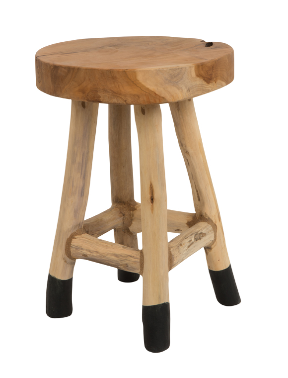 Hocker, Holz, schwarze Füße car möbel