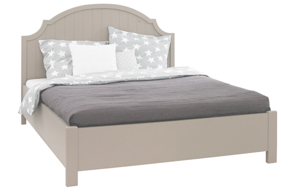 LV00852 Bett, geschwungen, 160, taupe car möbel