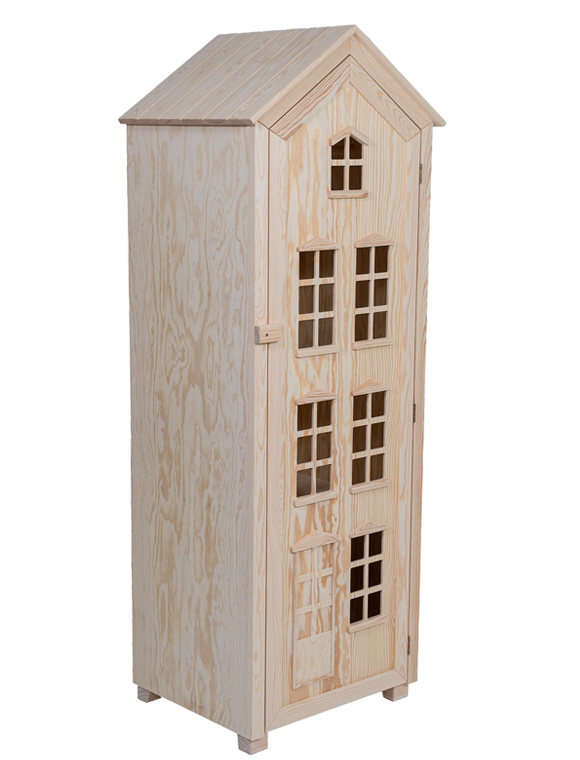 Kinderschrank in Hausform aus Holz &#9733; Kundenbewertung "Sehr gut" &#9733; 10&euro; Rabatt für Neukunden &#9733; Schnell verschickt &#9733; Jetzt kaufen bei car-Moebel.de