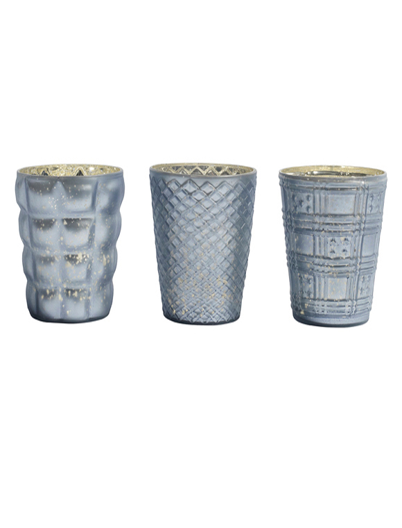 Windlicht 3er Set pastell von NORDAL &#9733; Kundenbewertung "Sehr gut" &#9733; 10&euro; Neukundenrabatt &#9733; Schnell verschickt &#9733; Günstig kaufen bei car-Moebel.de