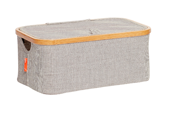 Aufbewahrungsbox grau von HÜBSCH Interior &#9733; Kundenbewertung "Sehr gut" &#9733; 10&euro; Rabatt für Neukunden &#9733; Schnell verschickt &#9733; Günstig bei car-Moebel.de!