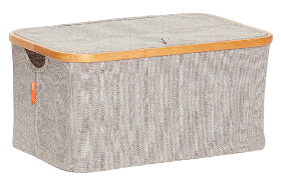 Aufbewahrungsbox grau von HÜBSCH Interior &#9733; Kundenbewertung "Sehr gut" &#9733; 10&euro; Rabatt für Neukunden &#9733; Schnell verschickt &#9733; Günstig bei car-Moebel.de!
