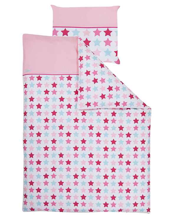 Bettwäsche Sterne pink von Little Dutch &#9733; Kundenbewertung "Sehr gut" &#9733; 10&euro; Neukundenrabatt &#9733; Schnell verschickt &#9733; Jetzt günstig bei car-Moebel.de