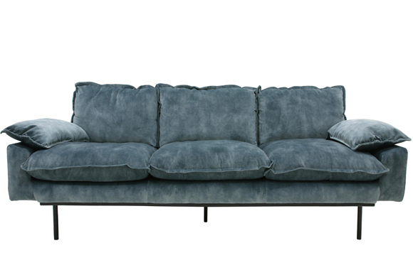 Retro 3er Sofa von HKliving &#9733; Kundenbewertung "Sehr gut" &#9733; 10&euro; Rabatt für Neukunden &#9733; Schnell verschickt &#9733; Jetzt günstig kaufen bei car-Moebel.de
