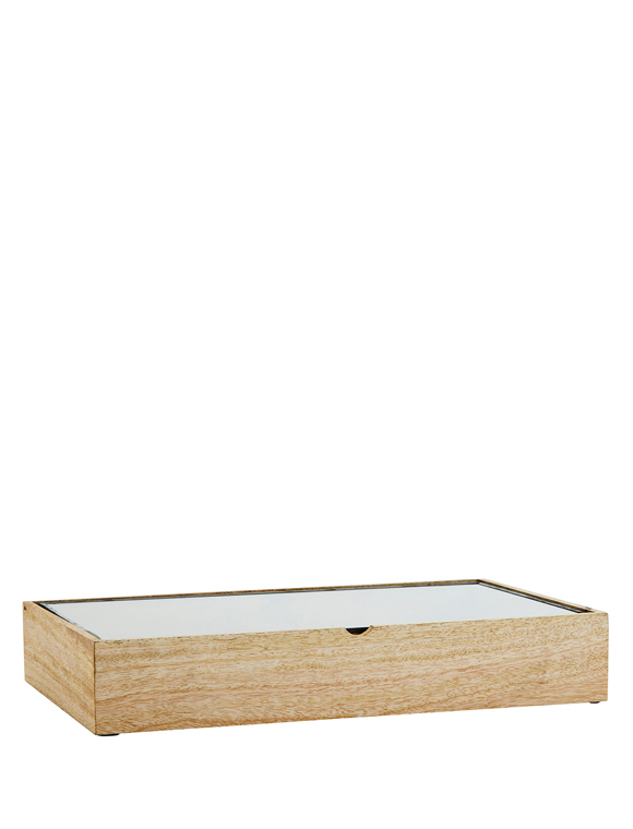 Holzkasten mit Glasdeckel von MADAM STOLTZ  &#9733; Kundenbewertung "Sehr gut" &#9733; 10&euro; Neukundenrabatt &#9733; Günstig kaufen bei car-Moebel.de