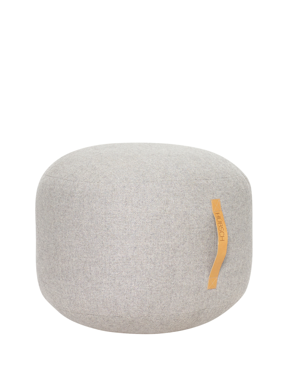 Pouf aus Wolle von HÜBSCH Interior &#9733; Kundenbewertung "Sehr gut" &#9733; 10&euro; Rabatt für Neukunden &#9733; Schnell verschickt &#9733; Günstig bei car-Moebel.de