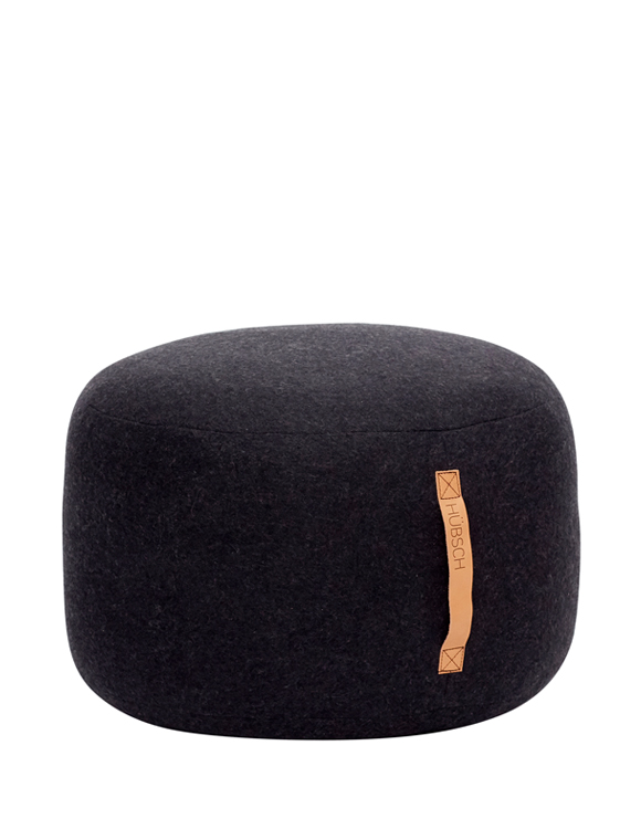 Pouf aus Wolle von HÜBSCH Interior &#9733; Kundenbewertung "Sehr gut" &#9733; 10&euro; Rabatt für Neukunden &#9733; Schnell verschickt &#9733; Günstig bei car-Moebel.de