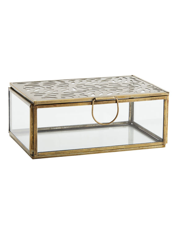 Box aus Glas von Madam Stoltz &#9733; Kundenbewertung "Sehr gut" &#9733; 10&euro; Neukundenrabatt &#9733; Schnell verschickt &#9733; Günstig bei car-Moebel.de