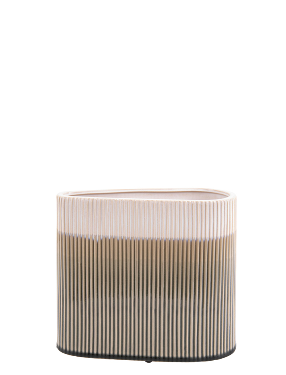 Vase Triangle aus Keramik von present time &#9733; Kundenbewertung "Sehr gut" &#9733; 10&euro; Rabatt für Neukunden &#9733; Jetzt günstig kaufen bei car-Moebel.de