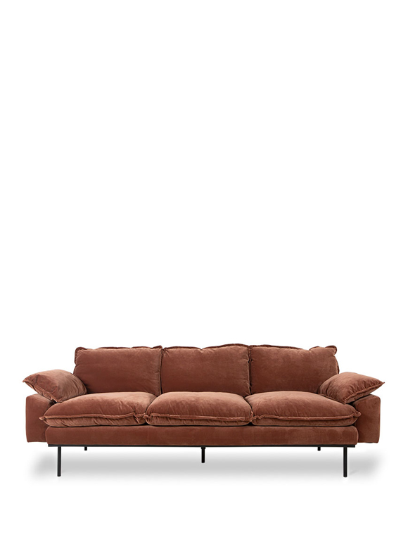 Retro 3er Sofa von HKliving &#9733; Kundenbewertung "Sehr gut" &#9733; 12&percnt; Rabatt für Neukunden &#9733; Schnell verschickt &#9733; Jetzt günstig kaufen bei car-Moebel.de