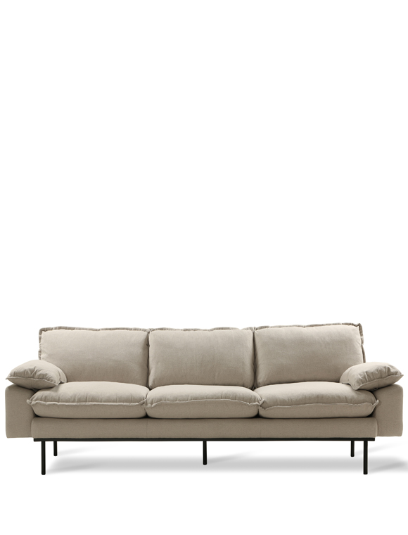 Retro 3er Sofa von HKliving &#9733; Kundenbewertung "Sehr gut" &#9733; 10&euro; Rabatt für Neukunden &#9733; Schnell verschickt &#9733; Jetzt günstig kaufen bei car-Moebel.de