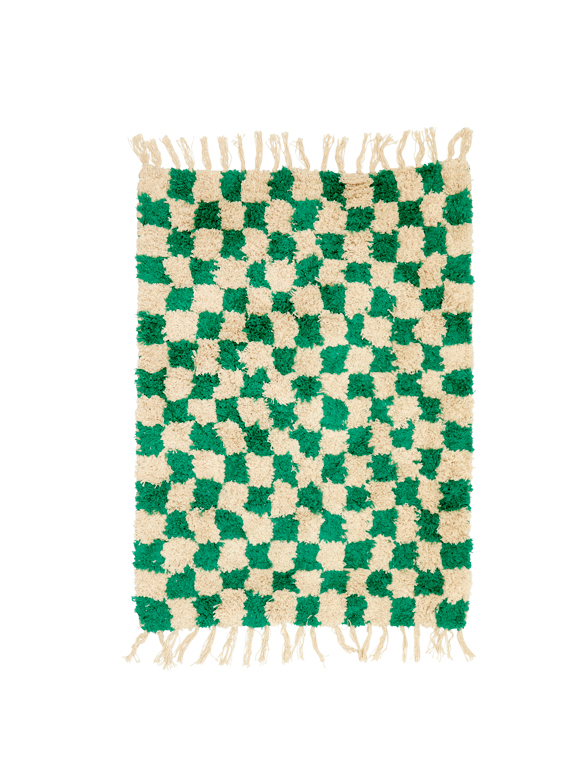 Karierter Teppich aus Baumwolle von rice &#9733; Kundenbewertung "Sehr gut" &#9733; 10&euro; Rabatt für Neukunden &#9733; Schnell verschickt &#9733; kaufen bei car-Moebel.de
