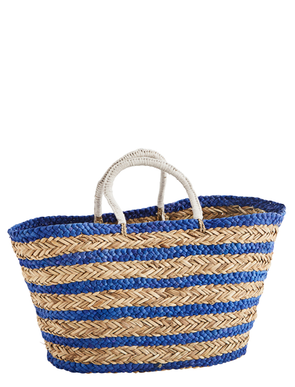 Korbtasche Stripes von Madam Stoltz &#9733; Kundenbewertung "Sehr gut" &#9733; 10&euro; Neukundenrabatt &#9733; Schnell verschickt &#9733; bei car-Moebel.de