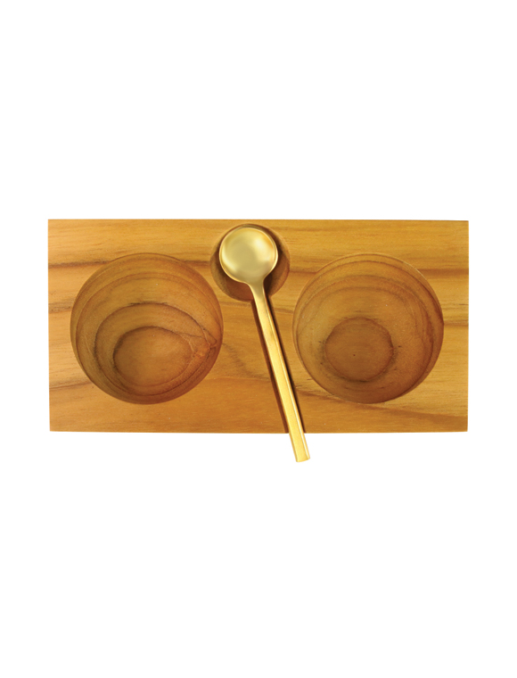 Teak Bowl mit Löffel beHome &#9733; Kundenbewertung "Sehr gut" &#9733; 10&euro; Rabatt für Neukunden &#9733; Schnell verschickt &#9733; Jetzt günstig kaufen bei car-Moebel.de