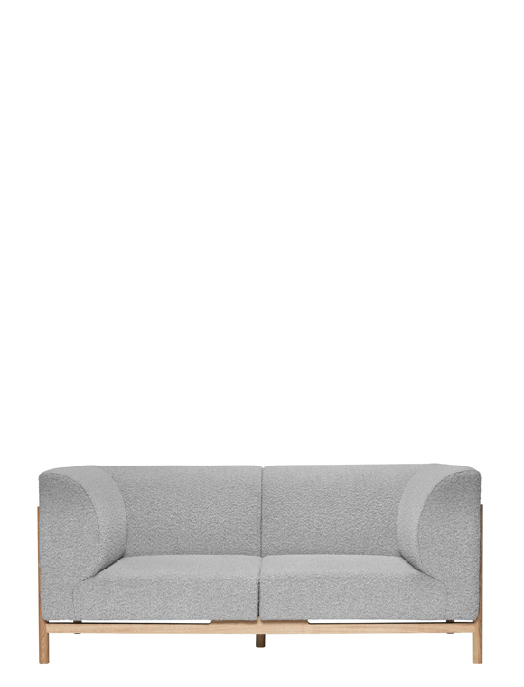 Sofa Moment, grau, mit Holz v. Hübsch Interior &#9733; Kundenbewertung "Sehr gut" &#9733; 10&euro; Rabatt für Neukunden &#9733; Schnell verschickt &#9733; Günstig bei car-Moebel.de