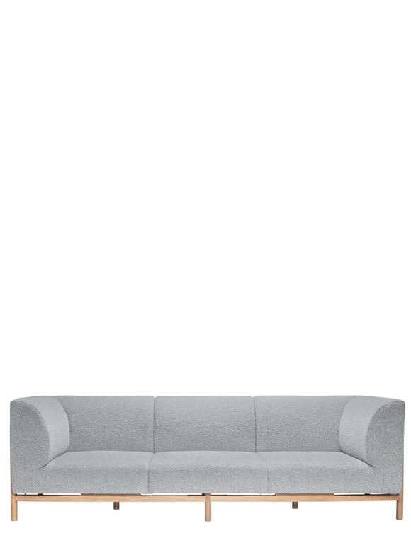 Sofa Moment, grau, mit Holz v. Hübsch Interior &#9733; Kundenbewertung "Sehr gut" &#9733; 10&euro; Rabatt für Neukunden &#9733; Schnell verschickt &#9733; Günstig bei car-Moebel.de