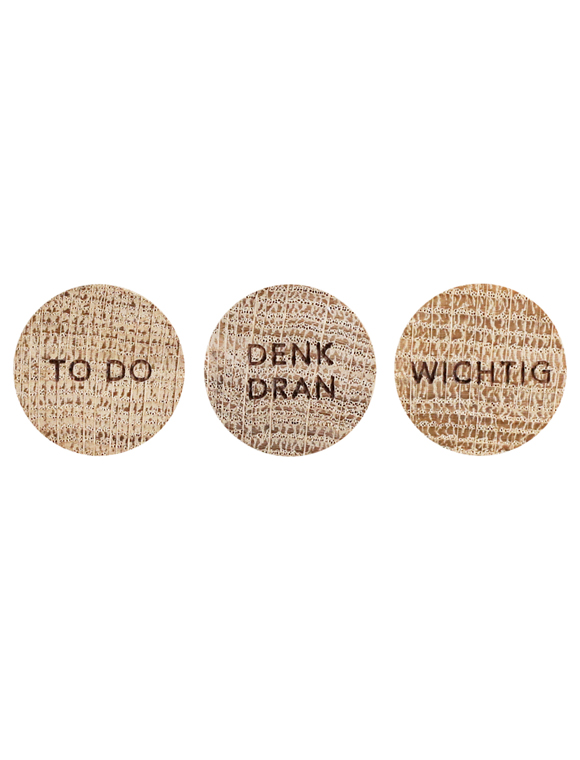 3er Set Magnete, Eichenholz von Eulenschnitt &#9733; Kundenbewertung "Sehr gut" &#9733; 10&euro; Rabatt für Neukunden &#9733; Schnell verschickt &#9733; Günstig bei car-Moebel.de