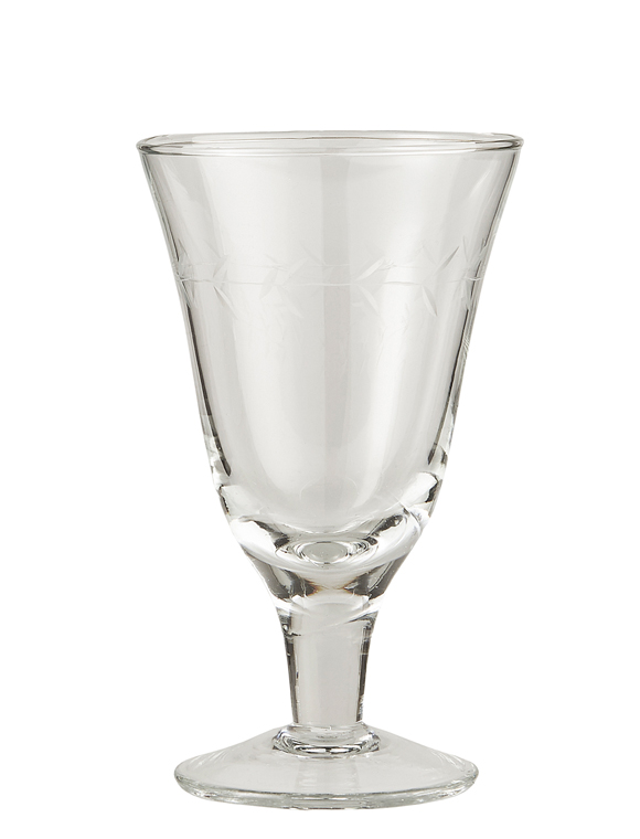 Wasserglas mit Blattkante von IB Laursen &#9733; Kundenbewertung "Sehr gut" &#9733; 10&euro; Neukundenrabatt &#9733; Schnell verschickt &#9733; Günstig bei car-Moebel.de