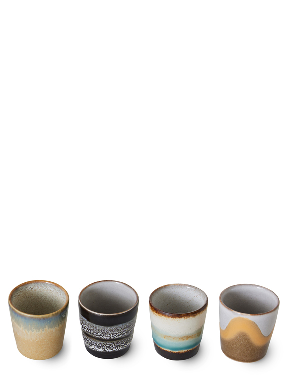 4er Set Eierbecher 70"s Keramik von HKliving &#9733; Kundenbewertung "Sehr gut" &#9733; 12&percnt; Rabatt für Neukunden &#9733; Schnell verschickt &#9733; Günstig bei car-Moebel.de