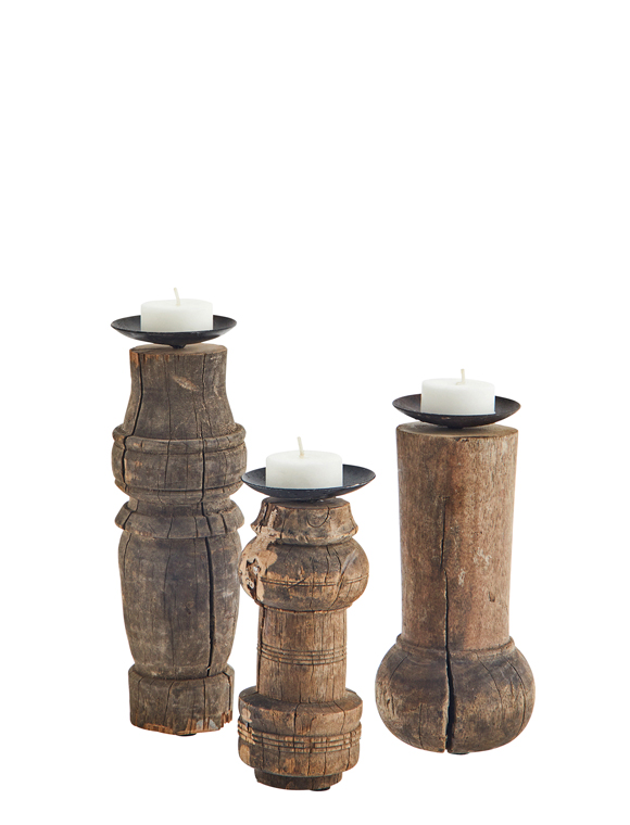 Kerzenständer Holz von MADAM STOLTZ &#9733; Kundenbewertung "Sehr gut" &#9733; 10&euro; Rabatt für Neukunden &#9733; Jetzt günstig kaufen bei car-Moebel.de