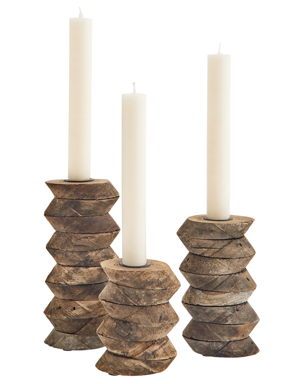 Kerzenständer Holz von MADAM STOLTZ &#9733; Kundenbewertung "Sehr gut" &#9733; 10&euro; Rabatt für Neukunden &#9733; Jetzt günstig kaufen bei car-Moebel.de