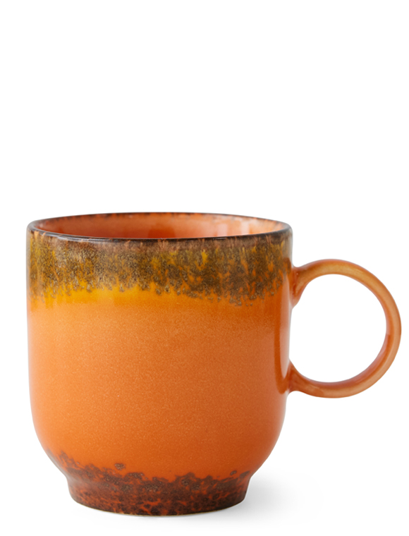 Kaffeetasse 70's Keramik von HKliving &#9733; Kundenbewertung "Sehr gut" &#9733; 10&euro; Rabatt für Neukunden &#9733; Schnell verschickt &#9733; Günstig bei car-Moebel.de