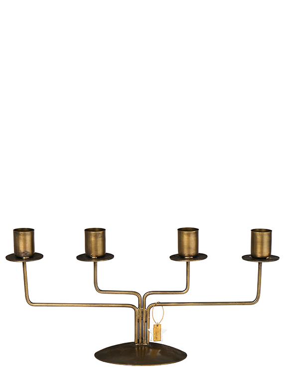 4er Kerzenhalter in gold, Ib Laursen &#9733; Kundenbewertung "Sehr gut" &#9733; 12&percnt; Neukundenrabatt &#9733; Schnell verschickt &#9733; Jetzt kaufen bei car-Moebel.de
