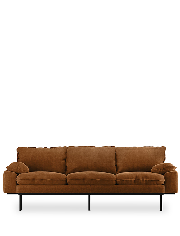 Retro 3er Sofa von HKliving &#9733; Kundenbewertung "Sehr gut" &#9733; 12&percnt; Rabatt für Neukunden &#9733; Schnell verschickt &#9733; Jetzt günstig kaufen bei car-Moebel.de