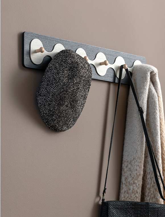 Wandgarderobe Rizar von present time &#9733; Kundenbewertung "Sehr gut" &#9733; 12&percnt; Rabatt für Neukunden &#9733; Schnell verschickt &#9733; bei car-Moebel.de