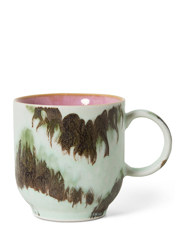 Kaffeetasse 70"s Keramik von HKliving &#9733; Kundenbewertung "Sehr gut" &#9733; 12&percnt; Rabatt für Neukunden &#9733; Schnell verschickt &#9733; Günstig bei car-Moebel.de