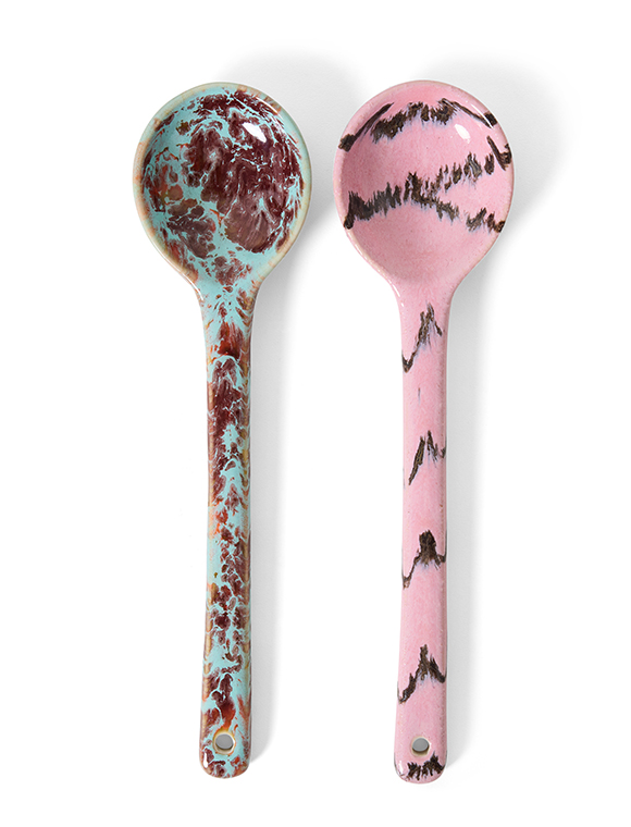 2er Set Servierlöffel 70s Keramik von HKliving ★ Kundenbewertung "Sehr gut" ★ 12&percnt; Rabatt für Neukunden ★ Schnell verschickt ★ Jetzt bei car-Moebel.de