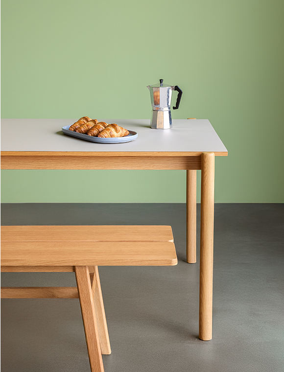 Esstisch Oblique, 75x90x190 v. Hübsch Interior &#9733; Kundenbewertung "Sehr gut" &#9733; 12&percnt; Rabatt für Neukunden &#9733; Schnell verschickt &#9733; Jetzt bei car-Moebel.de!