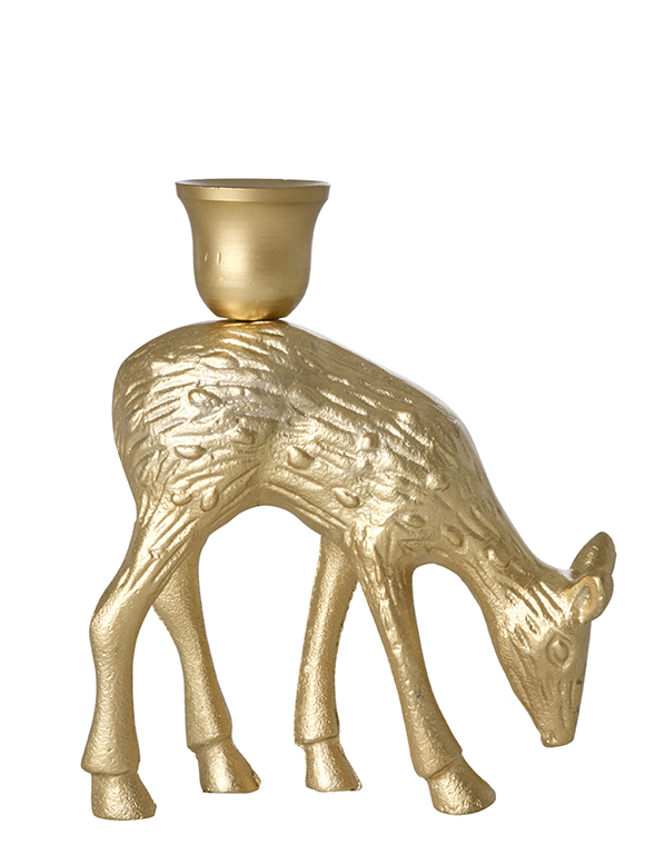 Kerzenhalter goldenes Reh von rice &#9733; Kundenbewertung "Sehr gut" &#9733; 10&euro; Rabatt für Neukunden &#9733; Schnell verschickt &#9733; Jetzt kaufen bei car-Moebel.de