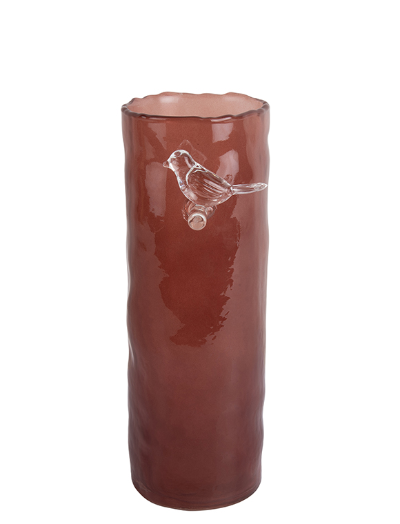 Vase 'Bird on Branch', Glas von present time &#9733; Kundenbewertung "Sehr gut" &#9733; 12&percnt; Rabatt für Neukunden &#9733; Schnell verschickt &#9733; Jetzt bei car-Moebel.de
