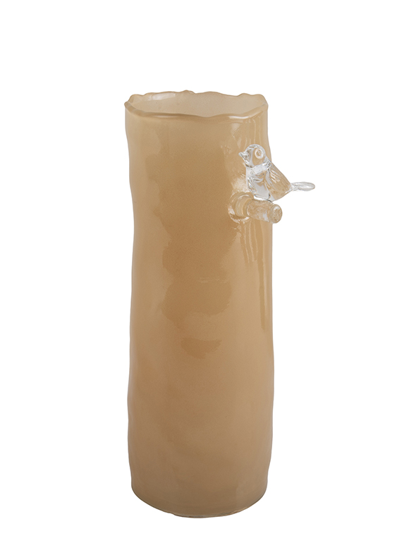 Vase 'Bird on Branch', Glas von present time &#9733; Kundenbewertung "Sehr gut" &#9733; 12&percnt; Rabatt für Neukunden &#9733; Schnell verschickt &#9733; Jetzt bei car-Moebel.de