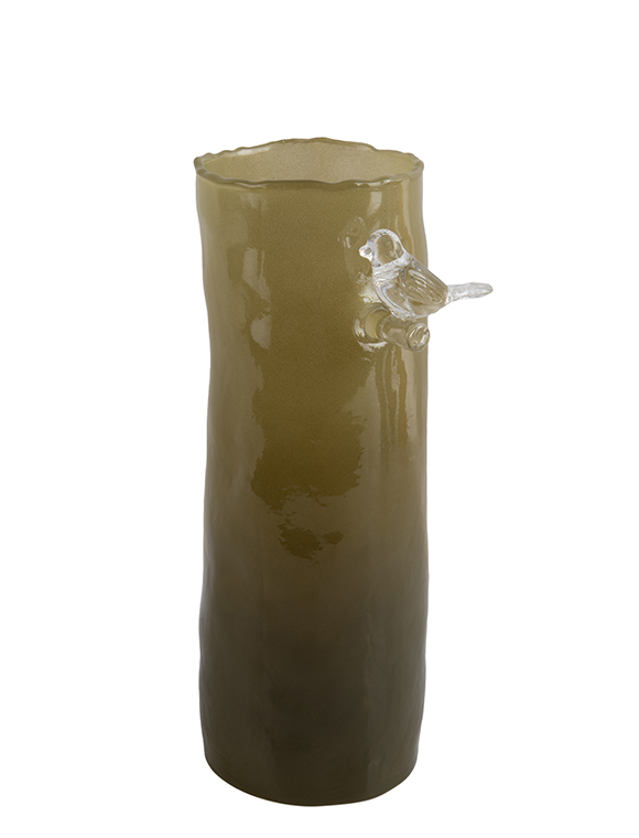 Vase 'Bird on Branch', Glas von present time &#9733; Kundenbewertung "Sehr gut" &#9733; 12&percnt; Rabatt für Neukunden &#9733; Schnell verschickt &#9733; Jetzt bei car-Moebel.de